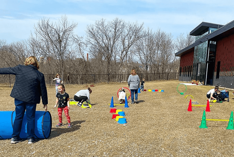 NOW children playing outside